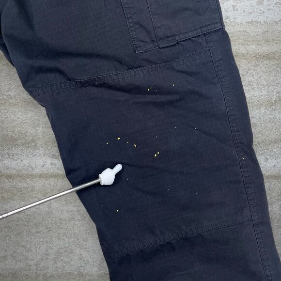 Vintage Tru Spec Tactical Pants Dark Navy Blue Baggy Wide Leg Double Knees 90s - Picture 5 of 5